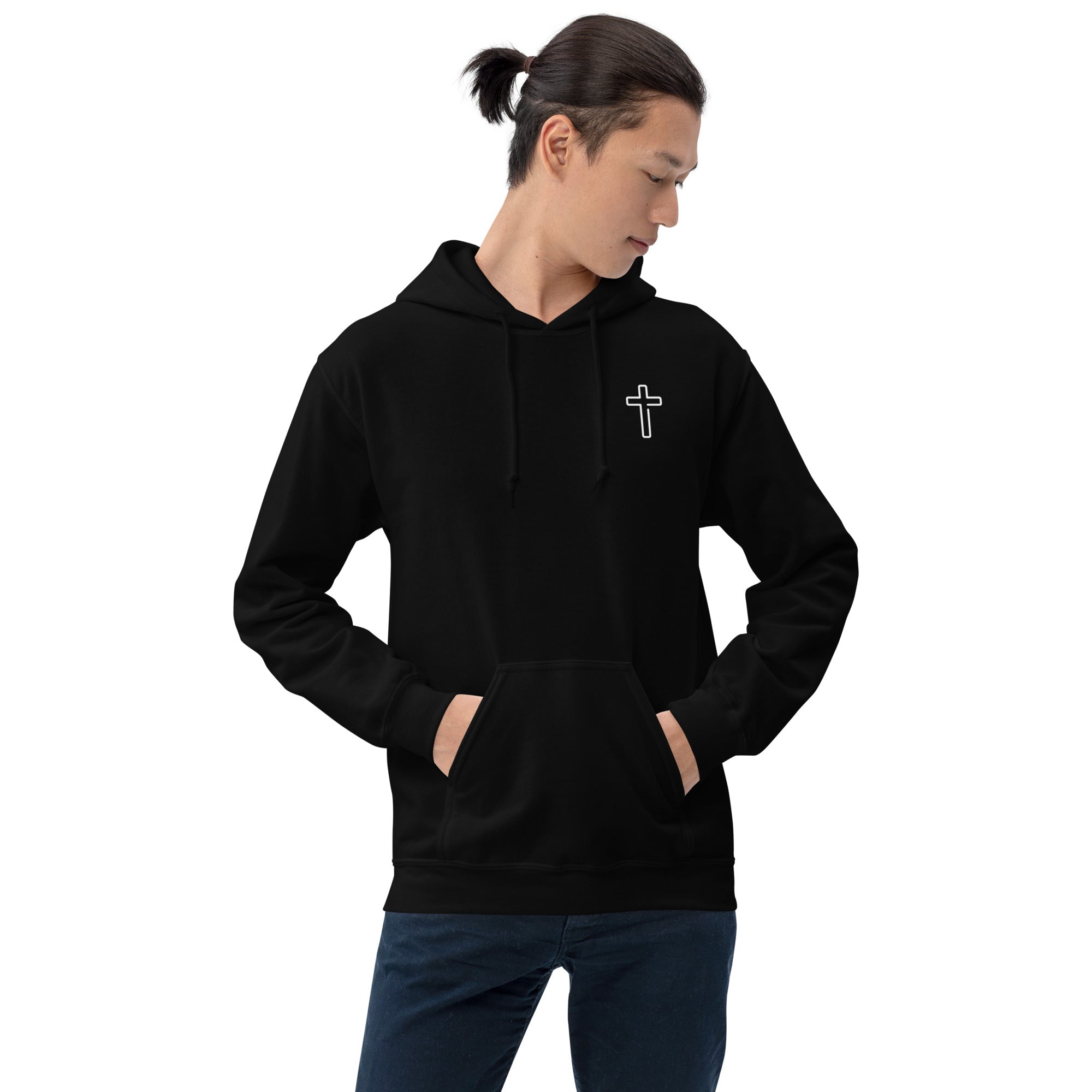 Unisex Hoodie Black/White Faith Over Fear