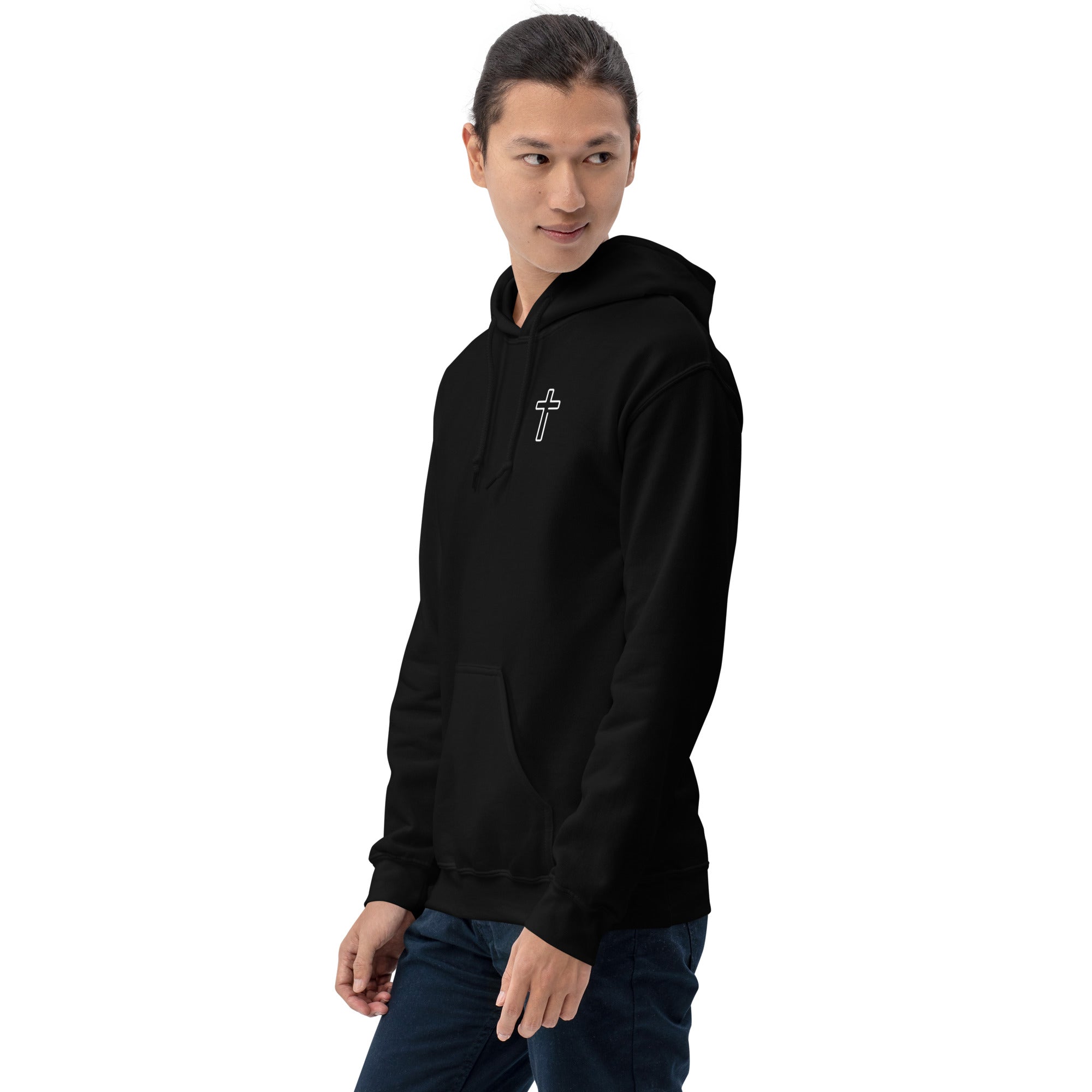 Unisex Hoodie Black/White Faith Over Fear