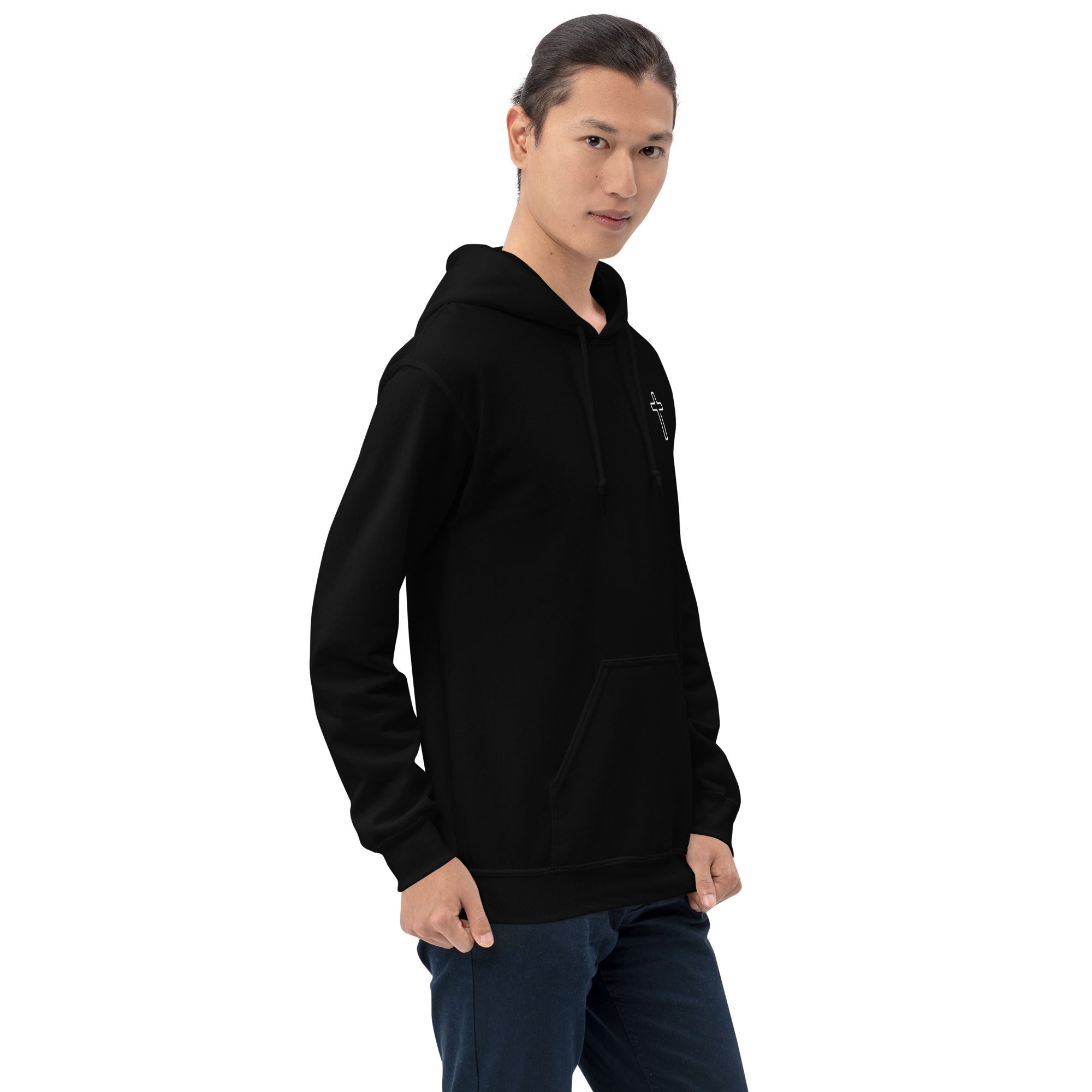 Unisex Hoodie Black/White Faith Over Fear