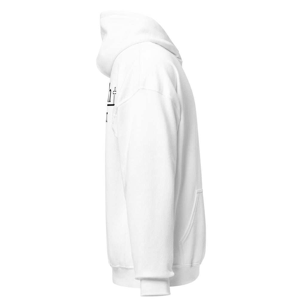 Unisex Hoodie White/Black Faith Over Fear