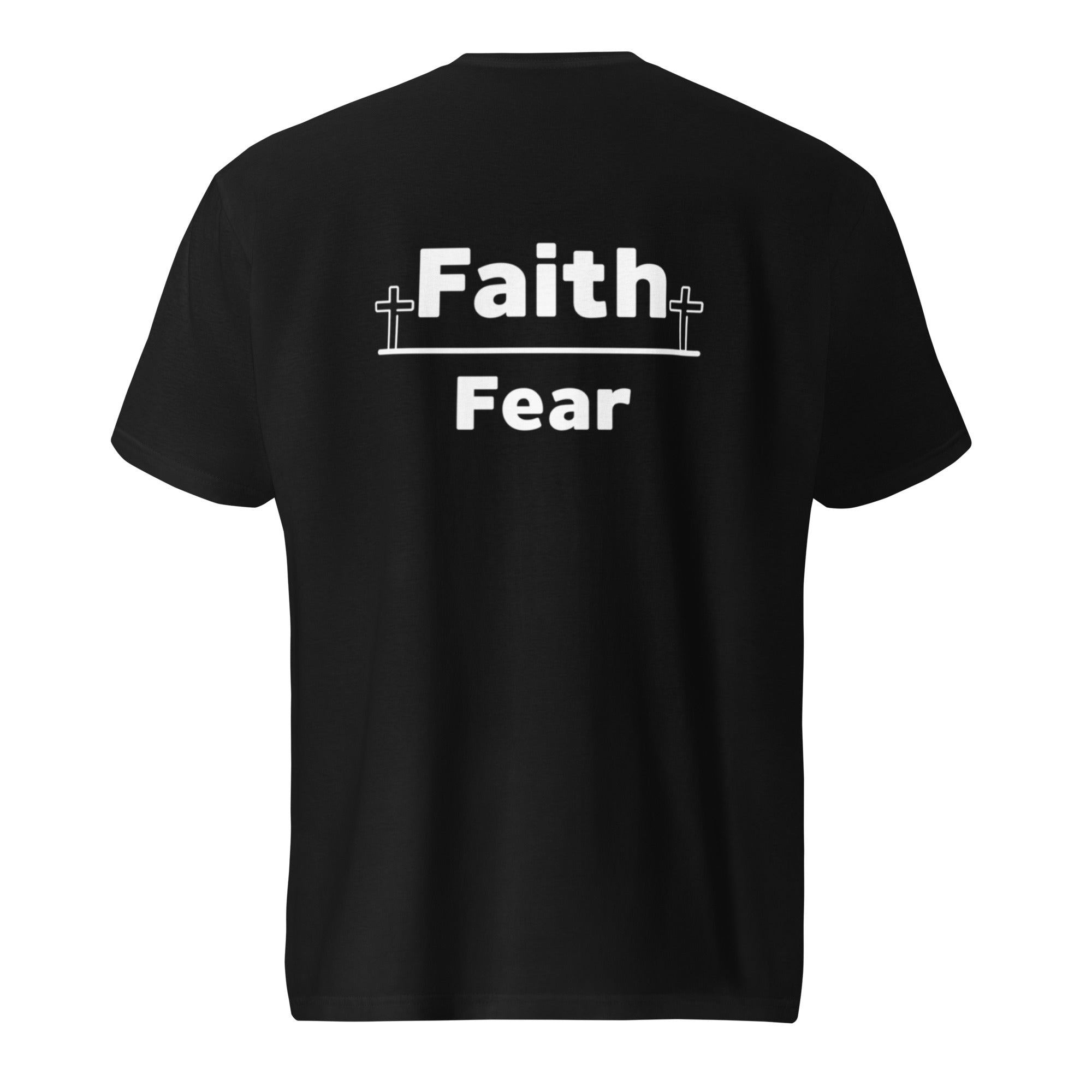 Faith Over Fear T-Shirt Black/White